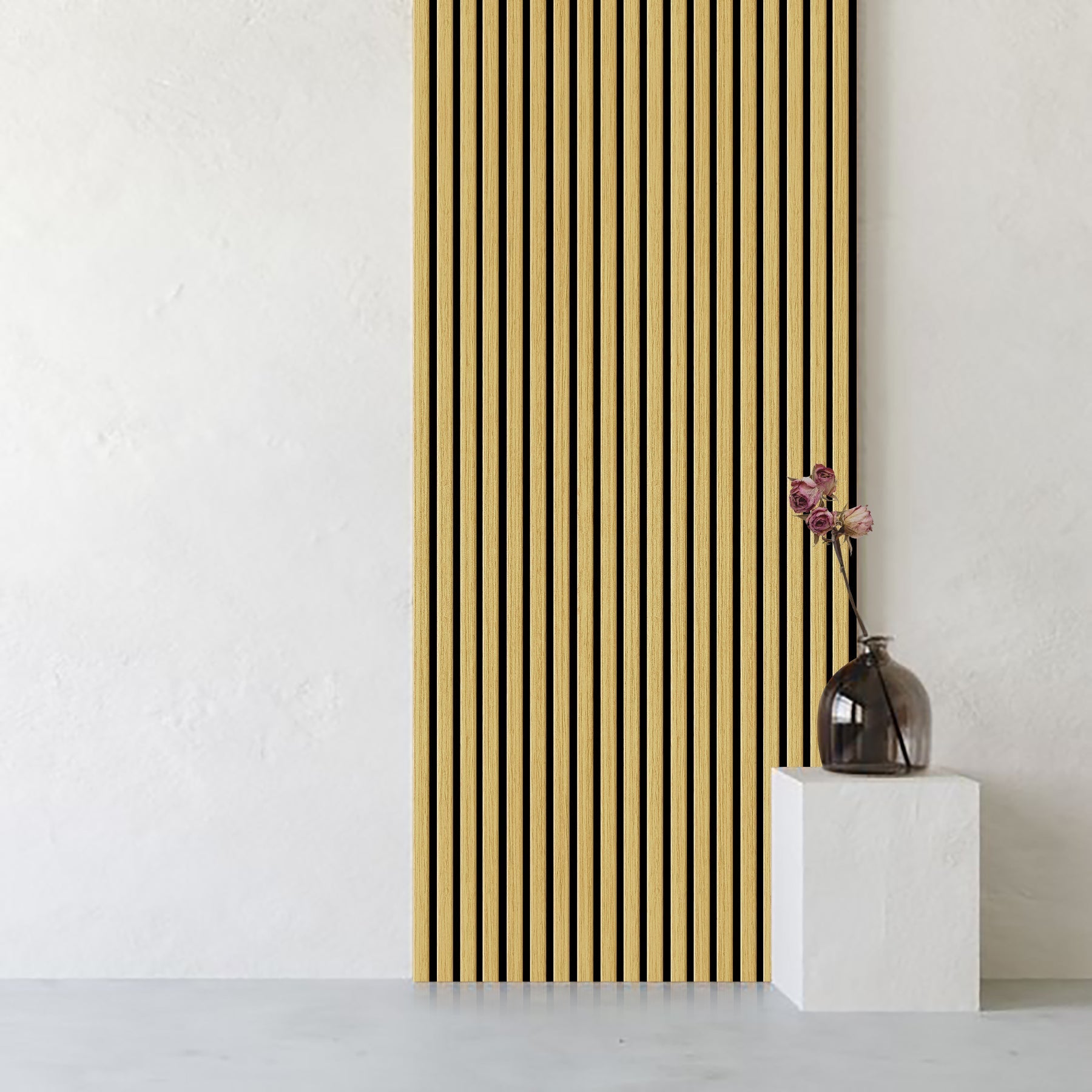 3D DELUX Akustični leseni paneli 270x60 cm - Hrast - Minu.si