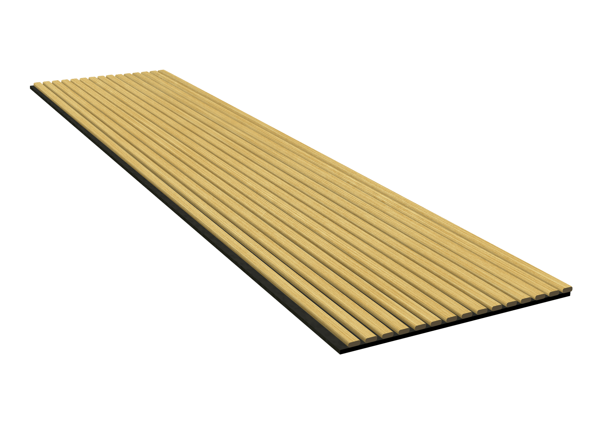 3D DELUX Akustični leseni paneli 270x60 cm - Hrast - Minu.si