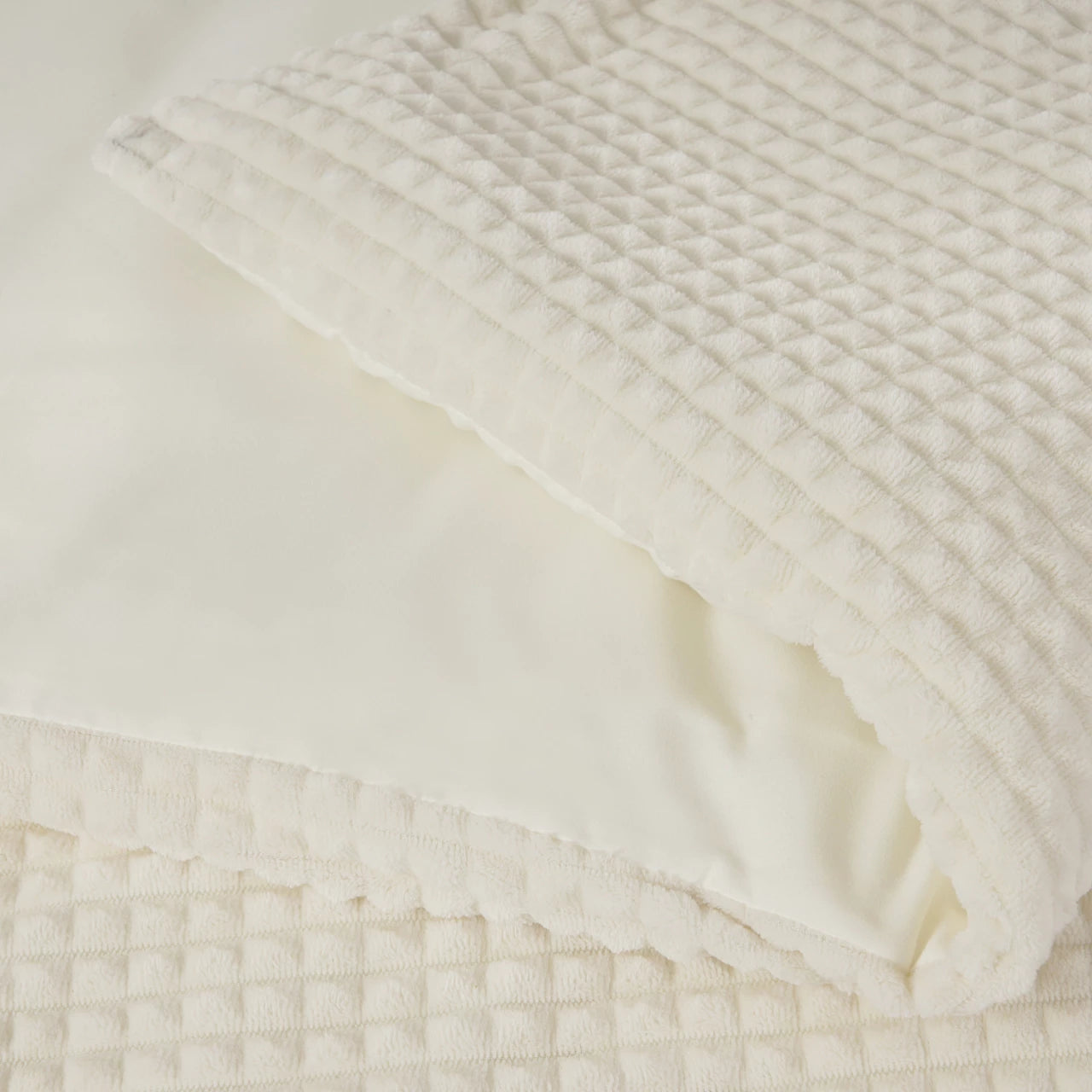 Posteljina Check Teddy Beige