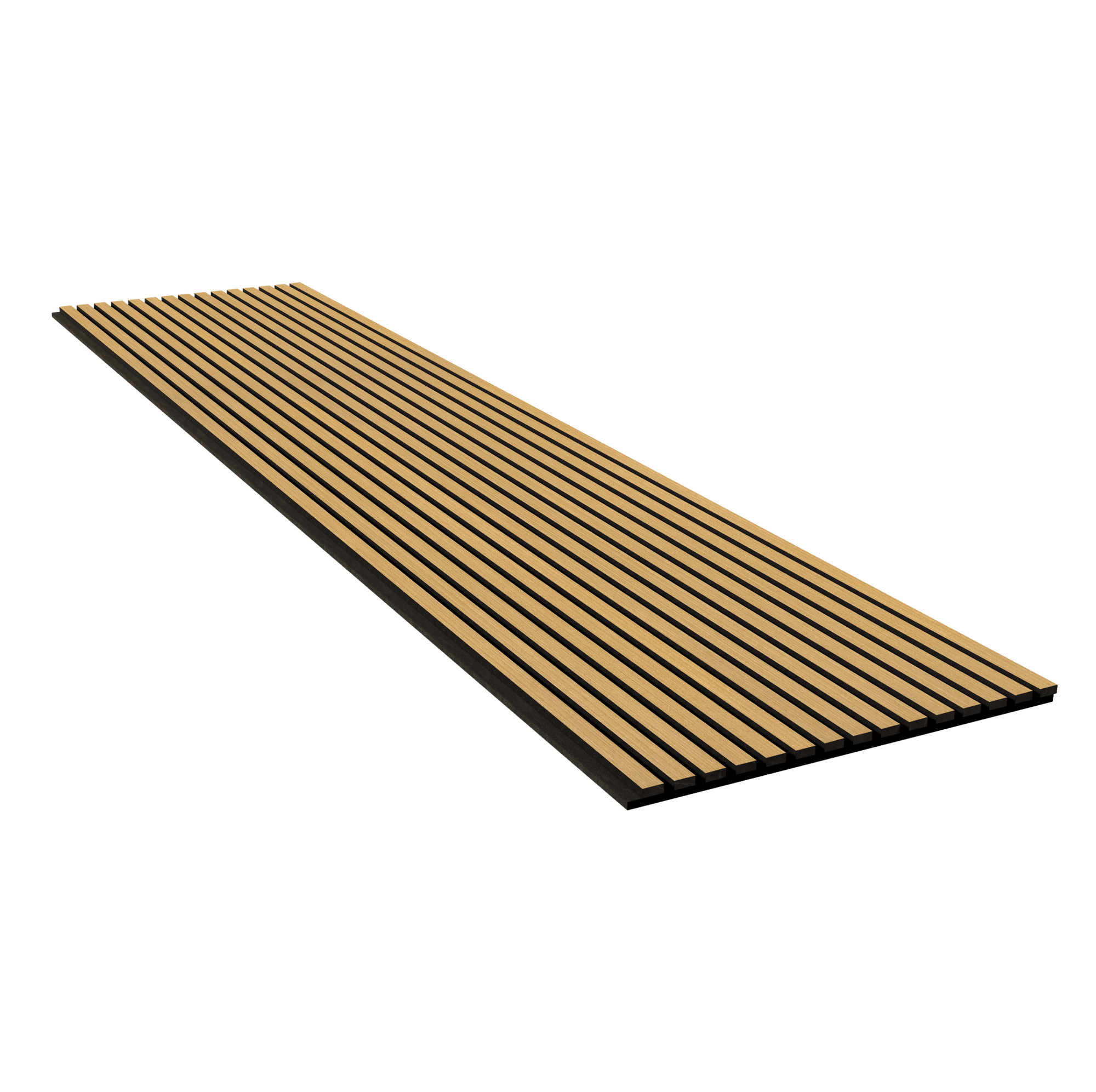 DELUX Akustični leseni paneli 240x60 cm - Oljen/Temni Hrast - Minu.si