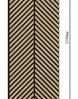 DELUX Akustični leseni paneli 270x55,9 cm - Hrast Herringbone - Minu.si
