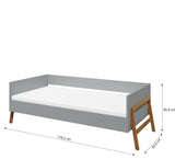 Otroška postelja 80x160cm Lilu siva - Minu.si