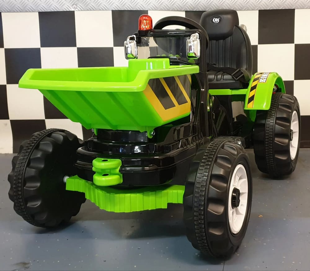 Otroški traktor na akumulator s prednjo prikolico - Minu.si