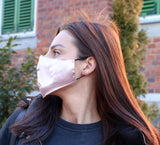 Svilena obrazna maska Dreamwithus - Roza - Minu.si